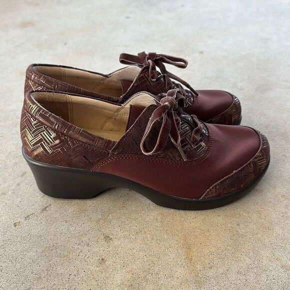 Alegria Maditerlockin Choco Leather Shoes Women’s Size 39 - Picture 4 of 11